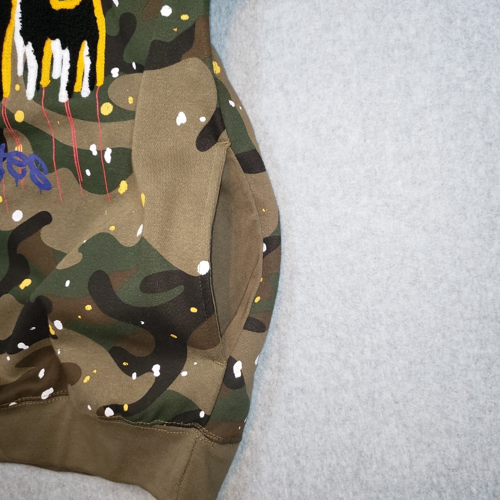 Fwrd Denim Co. Camo Awol Sweatpants & Hoodie Mens Xl Splatter Grunge Street Wear — image 3 of 8